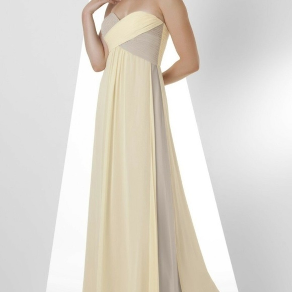 Bari Jay Dresses & Skirts - *SALE* DAFFODIL/BEIGE PROM/FORMAL GOWN SIZE 12